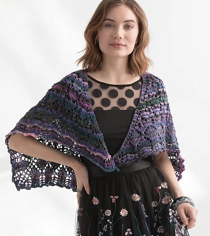 A Noro Nishiki Pattern - Semicircle Shawl (PDF)