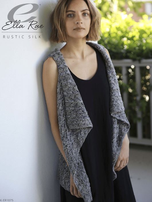 Shadowy Peak Cardigan - FREE with Purchase of 3 or More Skeins of Rustic Silk (PDF File)