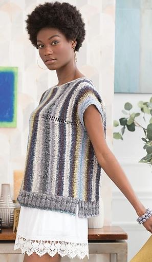 A Noro Taiyo Pattern - Sideways Knit Top #10 (PDF)