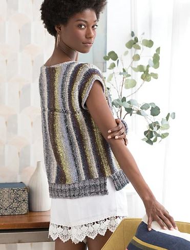 A Noro Taiyo Pattern - Sideways Knit Top #10 (PDF)