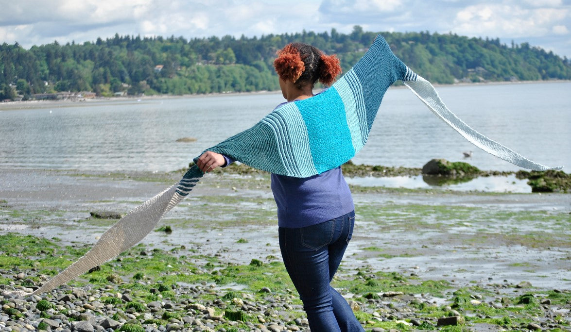 A FREE Hikoo Simplicity and Kenzie Pattern - Slope Scarf