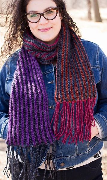Squish Scarf - FREE with Chunky Merino Superwash purchase of 3 or more skeins (PDF File)