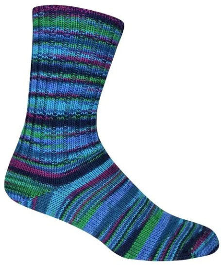 Supersocke Panama - Plum Seas (Color #3187)