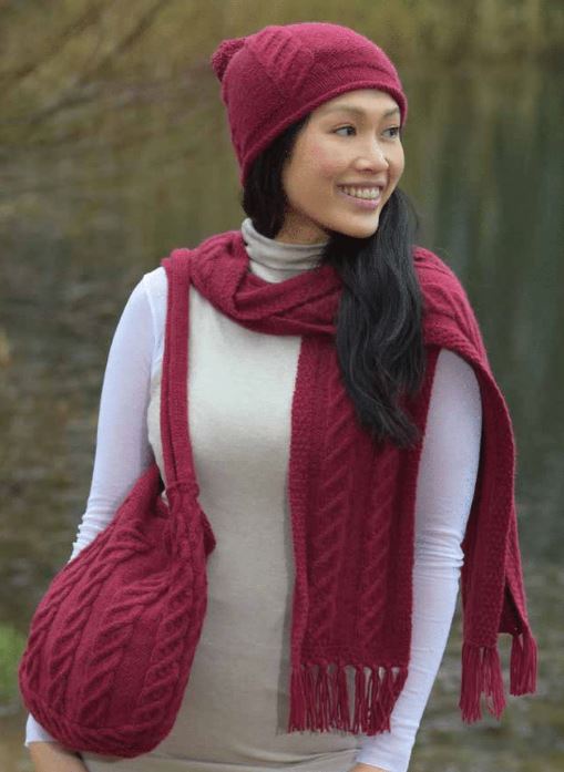 A Juniper Moon Celestina Pattern - Tara Hat, Scarf & Bag (PDF File)