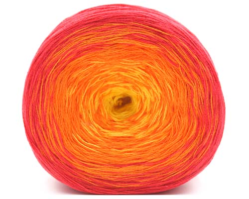 Trendsetter Yarns Transitions Sunrise - Red/Orange/Yellow (Color #19) - FULL BAG SALE (5 SKEINS)