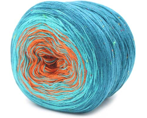 Trendsetter Yarns Transitions Tweed - Teal/Turq/Rust (Color #26) - FULL BAG SALE (5 SKEINS)