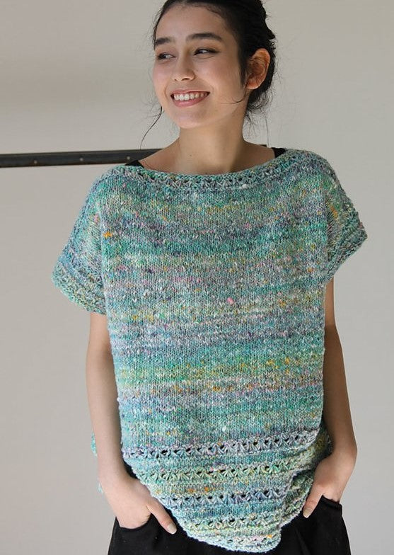 A Noro DK Weight Yarn Pattern - Unwind Top (PDF)