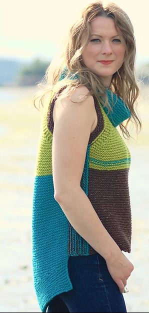 A FREE HiKoo Kenzington Pattern - Colorblock Top & Vest