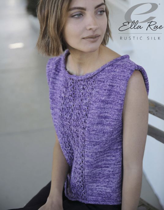 Waterfall Top - FREE with Purchase of 2 or More Skeins of Rustic Silk (PDF File)