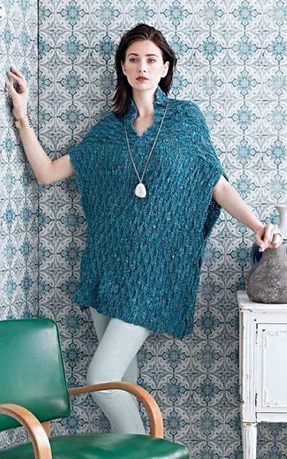 A Noro Crochet Pattern - Wave Poncho (PDF)