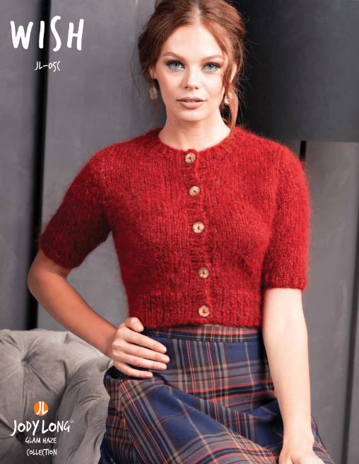A Jody Long Glam Haze Pattern - Wish Cropped Cardigan (PDF)