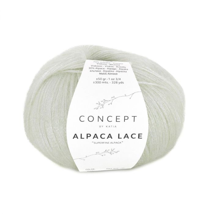 Katia Concept Alpaca Lace - Light Green (Color #85) Knitting and Crochet yarn on sale at Little Knits